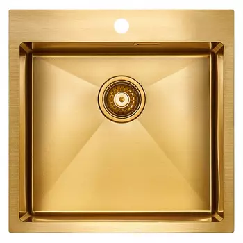 Кухонная мойка Paulmark Velten PM905151-BG брашированное золото