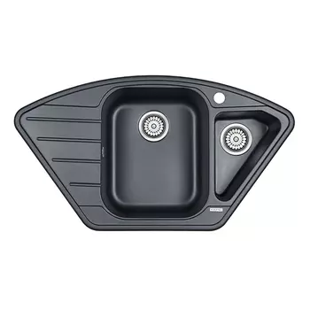 Кухонная мойка Paulmark Wiese PM529050-BLM черный металлик