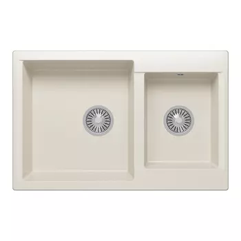 Кухонная мойка Polygran Brig 772 36 белый хлопок