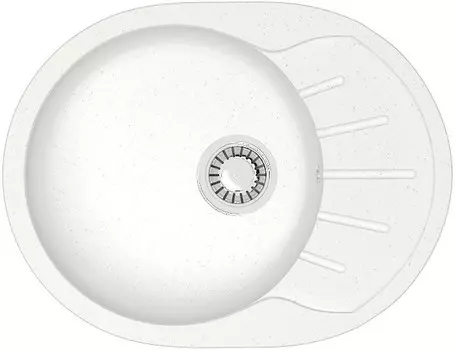 Кухонная мойка Zett Lab T010Q001 белый лёд матовый