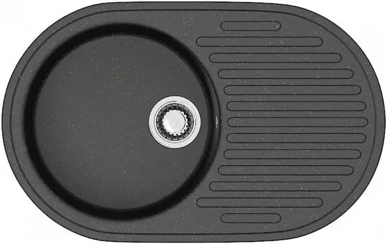 Кухонная мойка Zett Lab T011Q004 черный матовый