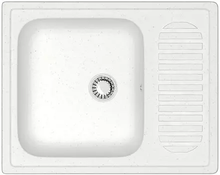 Кухонная мойка Zett Lab T015Q001 белый лёд матовый