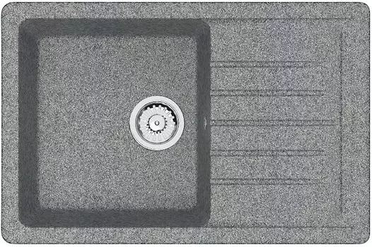Кухонная мойка Zett Lab T016Q008 темно-серый матовый