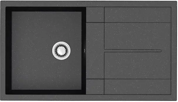 Кухонная мойка Zett Lab T017Q004 черный матовый