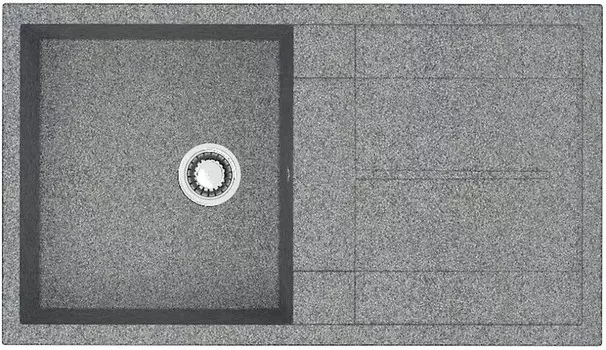 Кухонная мойка Zett Lab T017Q008 темно-серый матовый