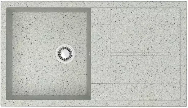 Кухонная мойка Zett Lab T017Q010 светло-серый матовый