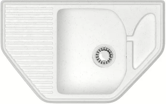 Кухонная мойка Zett Lab T022Q001 белый лёд матовый