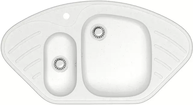 Кухонная мойка Zett Lab T023Q001 белый лёд матовый