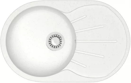 Кухонная мойка Zett Lab T110Q001 белый лёд матовый