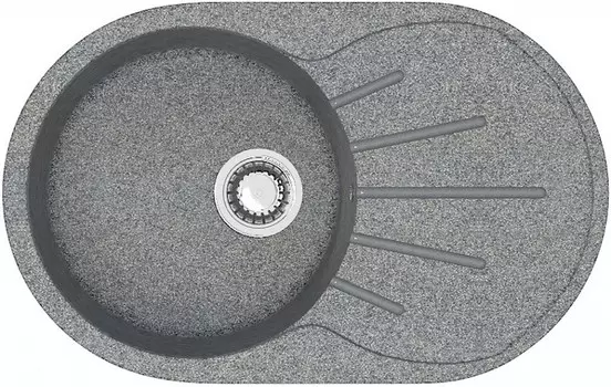 Кухонная мойка Zett Lab T110Q008 темно-серый матовый