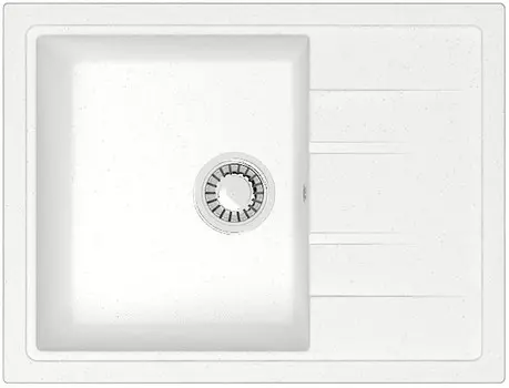 Кухонная мойка Zett Lab T150Q001 белый лёд матовый