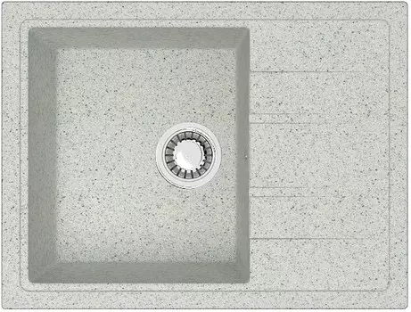 Кухонная мойка Zett Lab T150Q010 светло-серый матовый