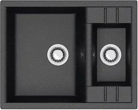 Кухонная мойка Zett Lab T190Q004 черный матовый