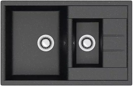 Кухонная мойка Zett Lab T210Q004 черный матовый