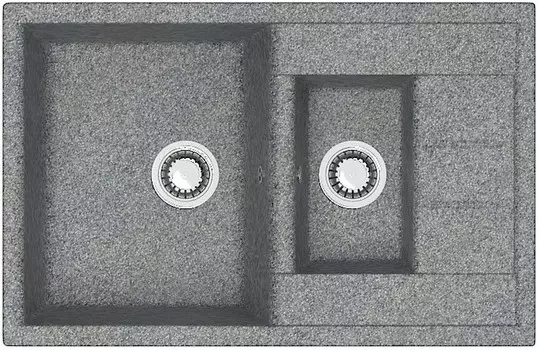 Кухонная мойка Zett Lab T210Q008 темно-серый матовый