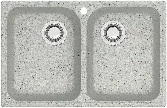Кухонная мойка Zett Lab T260Q010 светло-серый матовый