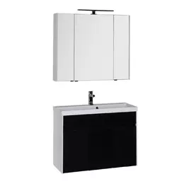 Мебель для ванной Aquanet Латина 100 бело/черная