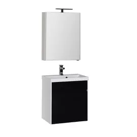Мебель для ванной Aquanet Латина 60 1 ящик бело/черная