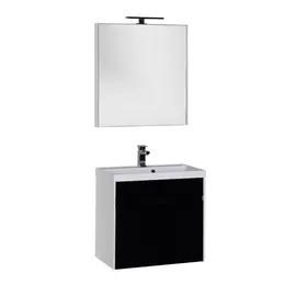 Мебель для ванной Aquanet Латина 70 1 ящик бело/черная