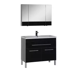 Мебель для ванной Aquanet Верона 100 с ящиком черная