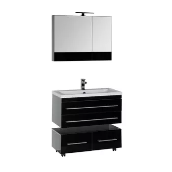 Мебель для ванной Aquanet Верона 90 черная