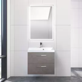 Мебель для ванной BelBagno Aurora 600-2C-SO-PG Pietra Grigio