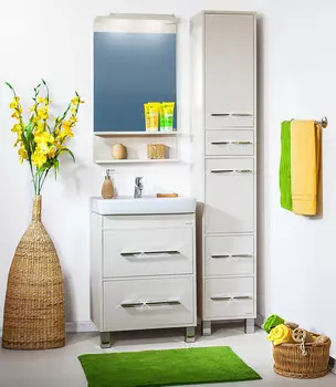 Мебель для ванной Бриклаер Чили 60 светлая лиственница