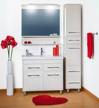 Мебель для ванной Бриклаер Чили 90 светлая лиственница