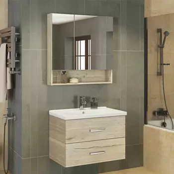 Мебель для ванной Comforty Парма 80 дуб дымчатый