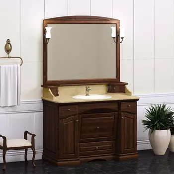 Мебель для ванной Opadiris Лучия 120 орех антикварный