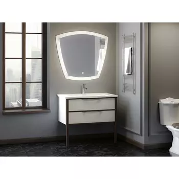 Мебель для ванной Opadiris Риголетто 90 белый/светлый орех