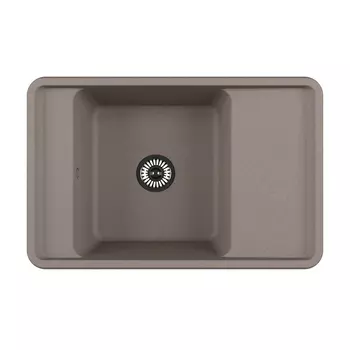 Мойка кухонная Акватон Беллис 78 серый шёлк