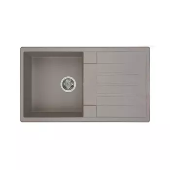 Мойка кухонная Акватон Верона с крылом серый шелк