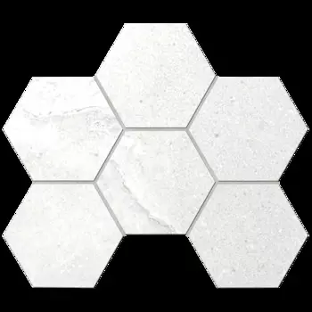Мозаика Ametis Kailas Ivory KA00 Hexagon Непол. 25x28,5
