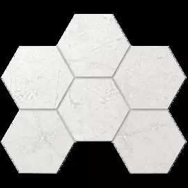 Мозаика Ametis Marmulla Grey MA01 Hexagon Непол. 25x28,5