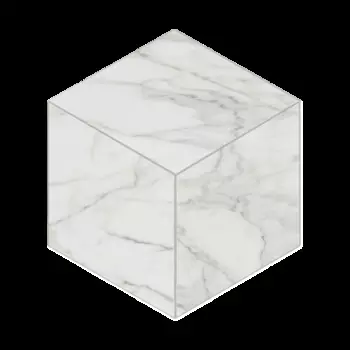 Мозаика Estima Alba White AB01 Cube Непол. 25x29
