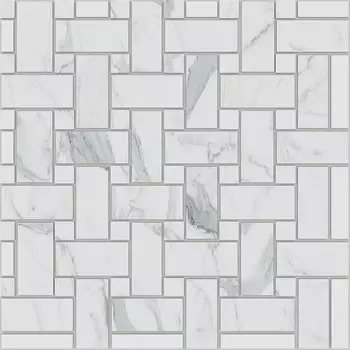 Мозаика Estima Montis White MN01 Intreccio Полир. 33x33