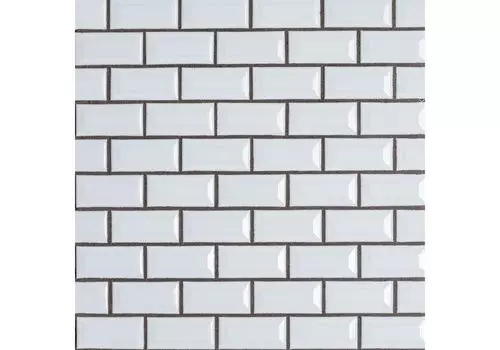 Мозаика Orro mosaic Ceramic White Bar 30x30