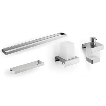 Набор аксессуаров Inda Indissima Barra 400C67MNS09MHW Calacatta сталь