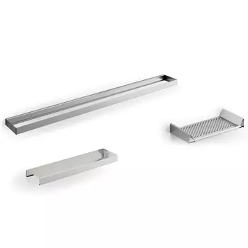 Набор аксессуаров Inda Indissima Barra 400CNS51N09MHW Calacatta сталь