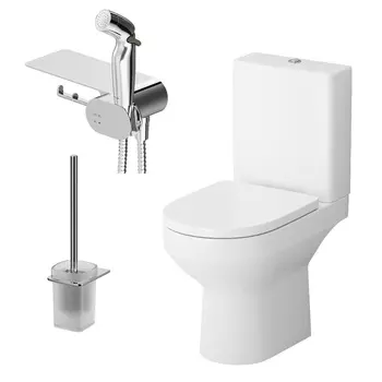 Набор унитаз компакт с гигиеническим душем Am.Pm Spirit V2.0 CK70C1804W