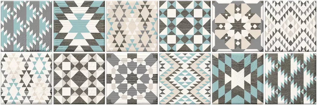 Настенная плитка Alma Ceramica Scandi Разноцветный TWU11SCA014 60х20