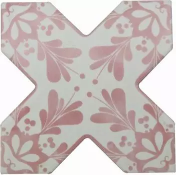 Настенная плитка Cevica Becolors Cross Dec. Stencil Coral 13,25x13,25