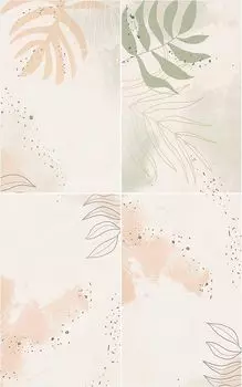 Настенная плитка Creto Liana Бежевый 25х40