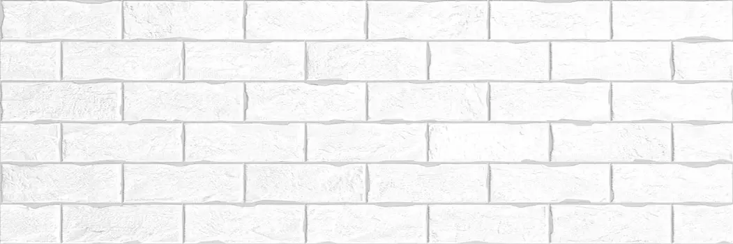 Настенная плитка Delacora Brick White WT15BRC00 25,3x75