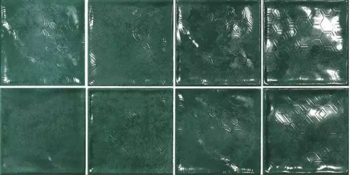 Настенная плитка El Barco Decorado Chic Verde 15x15