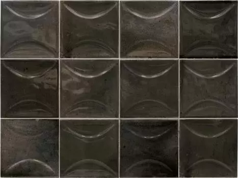 Настенная плитка Equipe Hanoi Arco Black Ash 10x10