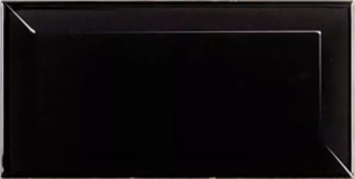 Настенная плитка Equipe Metro bissel 7,5x15 Black