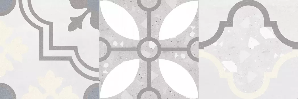 Настенная плитка Laparet Woody Серый узор 25х75