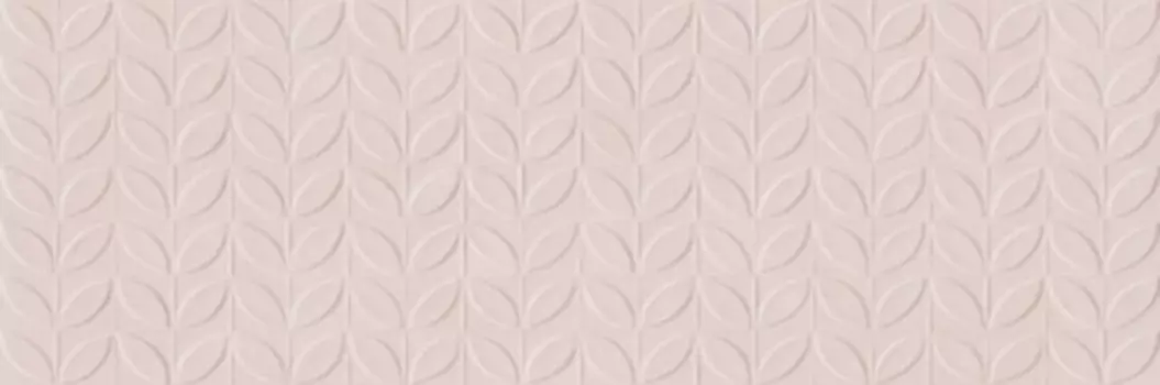 Настенная плитка Ragno Vida Struttura Foglia 3D Rosa Rett 30x90